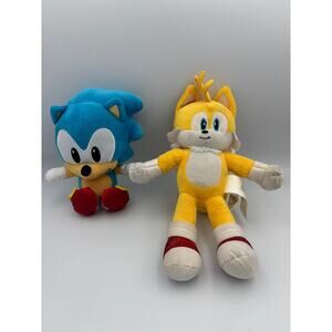 Sonic The Hedgehog and Miles Tails Plush Toy Pre Loved